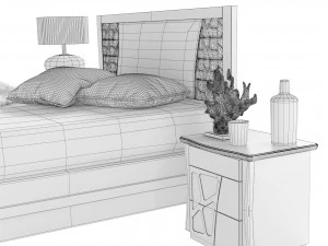 Bed Motivi 3D Model