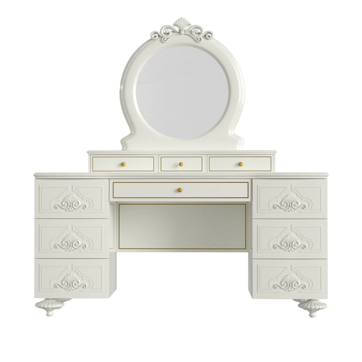 Dressing Table Morfeo 3D Model .c4d .max .obj .3ds .fbx .stl .blend