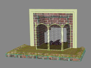 Fireplace 3D Model