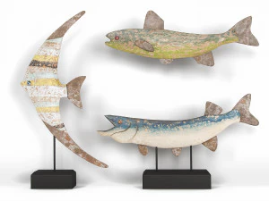 Decoro 3 pesci Modello 3D