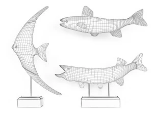 Decor 3 fish 3D Model