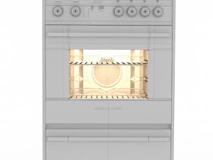 Gas stove Fisher Paykel 3D Model