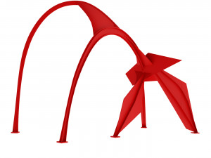 Flamingo sculpture in Chicago Modelo 3D