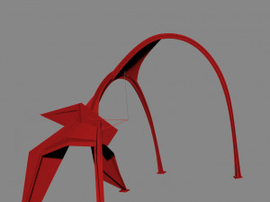Flamingo sculpture in Chicago Modelo 3D