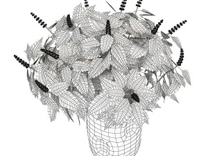 Bouquet in a vase 1 3D Model