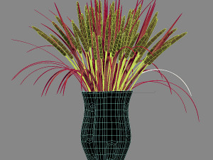 Bouquet in a vase 3 3D Model