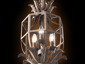 Hanging French retro chandelier 3Dモデル