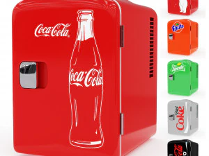Mini-r&eacute;frig&eacute;rateur Coca Cola Modèle 3D