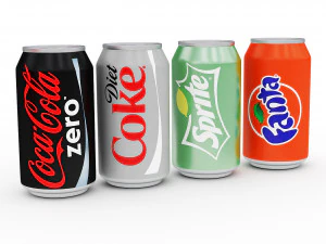 Coca Cola mini fridge 3D Model