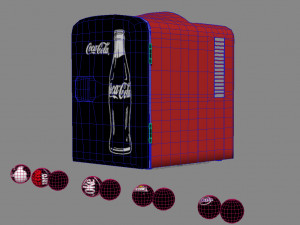 Coca Cola mini fridge Modèle 3D