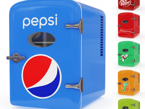 Mini fridge Pepsi Cola 3Dモデル