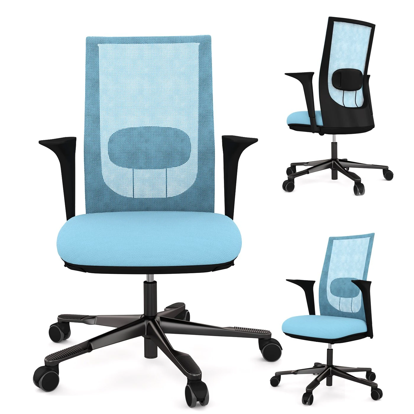 Office chair HAG Futu 1100 3D Model .c4d .max .obj .3ds .fbx .stl .blend 