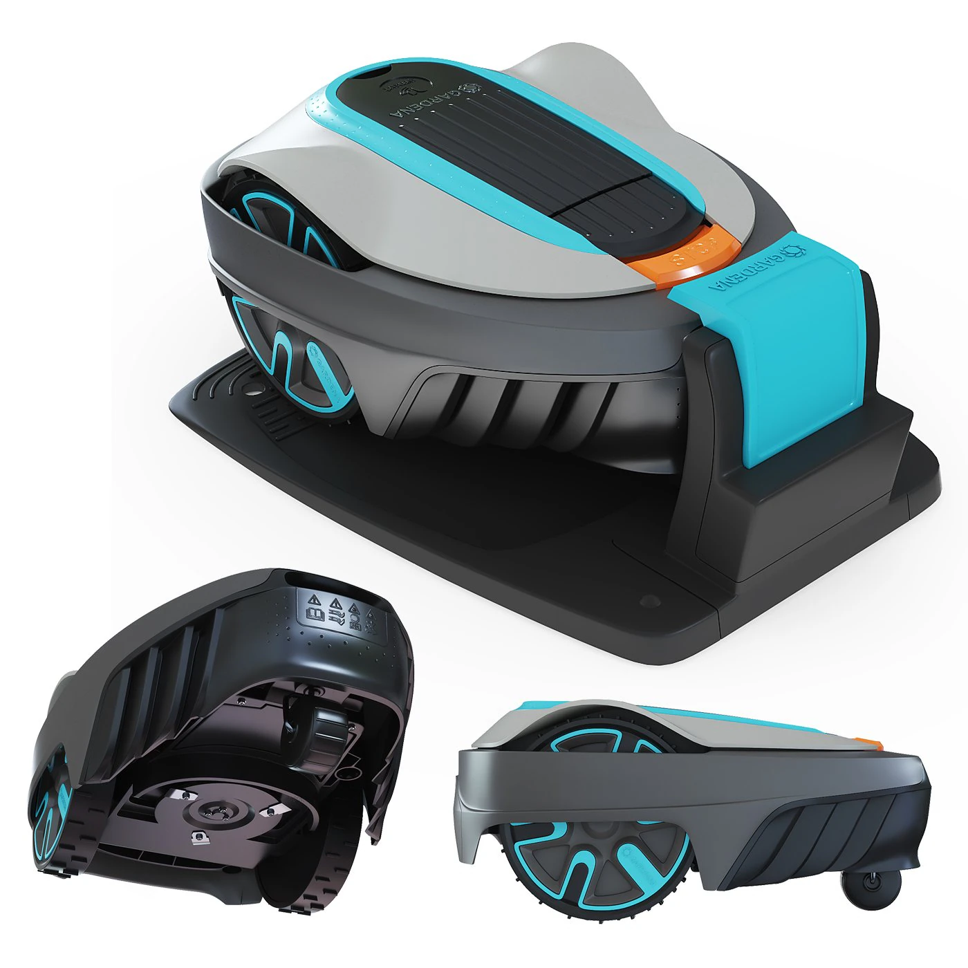 Robotic lawn mower Gardena SILENO city 500 3D Model .c4d .max .obj .3ds .fbx .stl .blend 