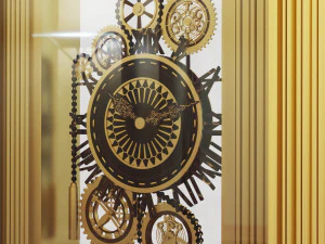 Grandfather clock 3D Model