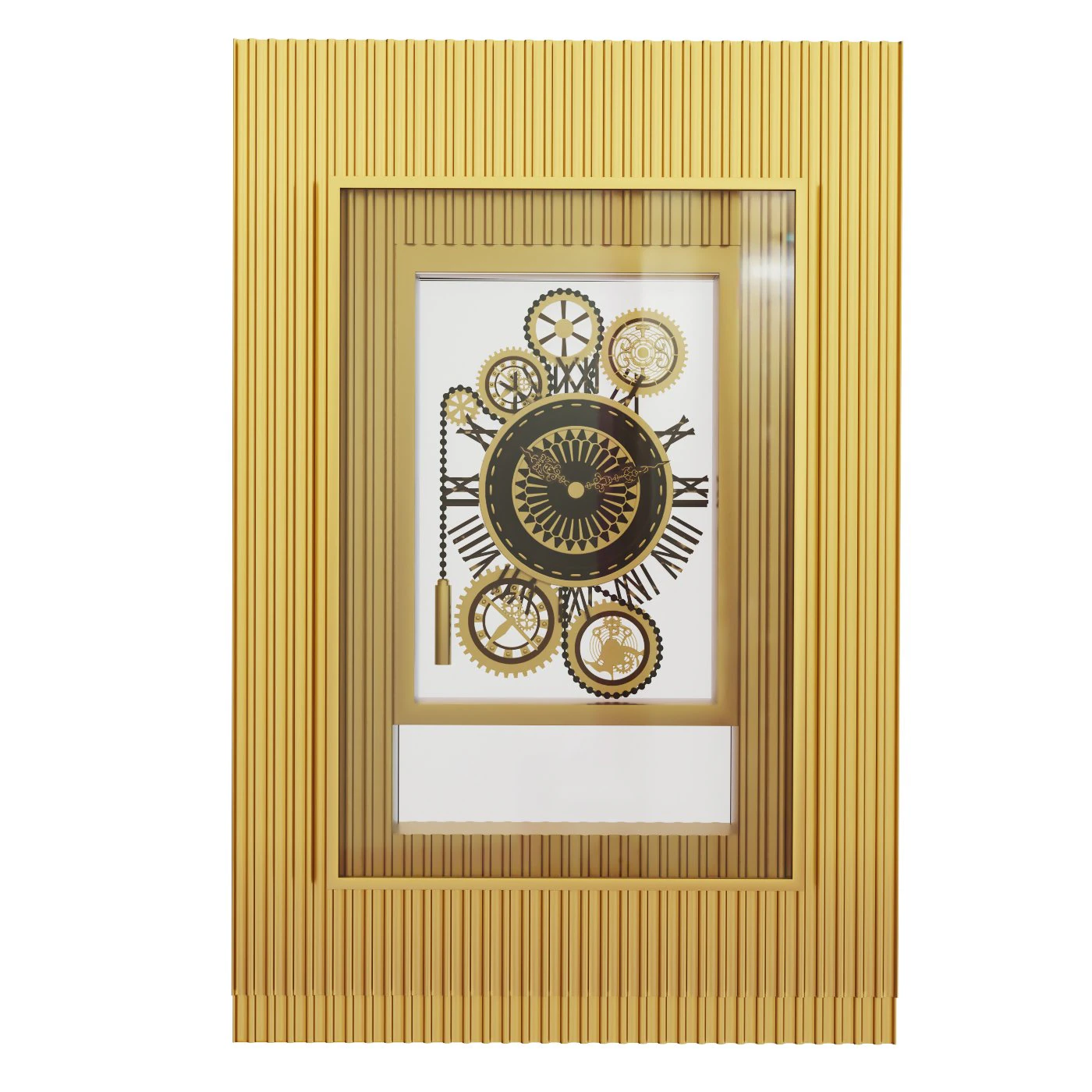 Grandfather clock 3D Model .c4d .max .obj .3ds .fbx .stl .blend 