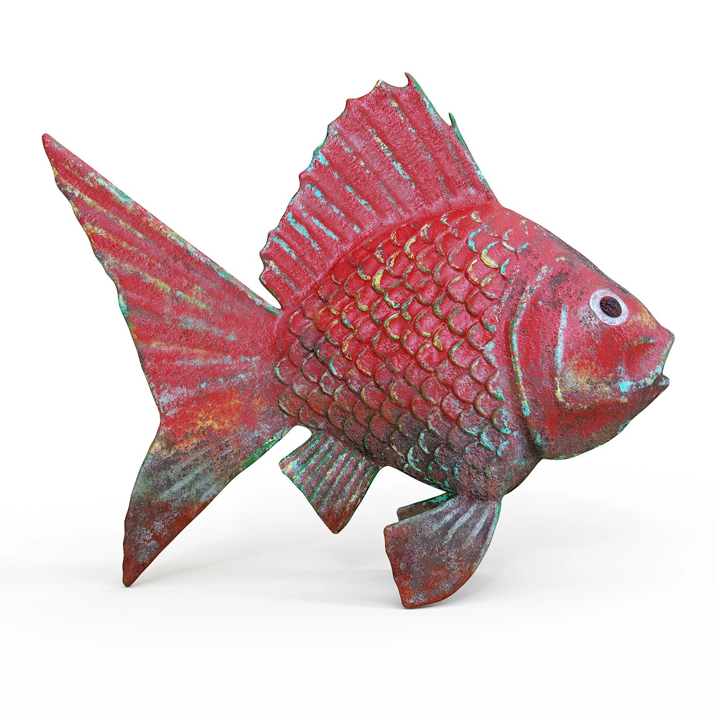 Pesce d'oro Modello 3D .c4d .max .obj .3ds .fbx .stl .blend 