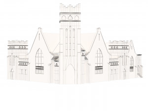Greenwood Baptist Church 3D Model