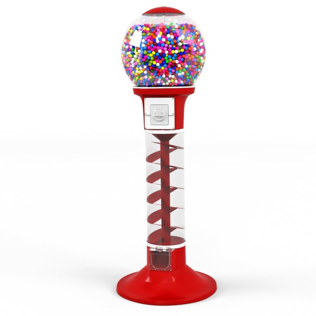Tower with chewing gum 3D Model .c4d .max .obj .3ds .fbx .stl .blend 