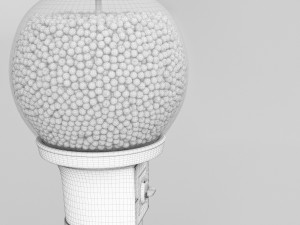 Tower with chewing gum 3D Model