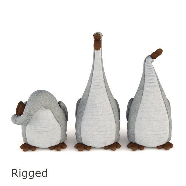 Goose 3D 模型 .c4d .max .obj .3ds .fbx .stl .blend