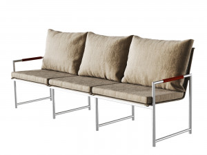 Sofa Harbor Breeze 3 Seat Lounge Outdoor 3D Model
