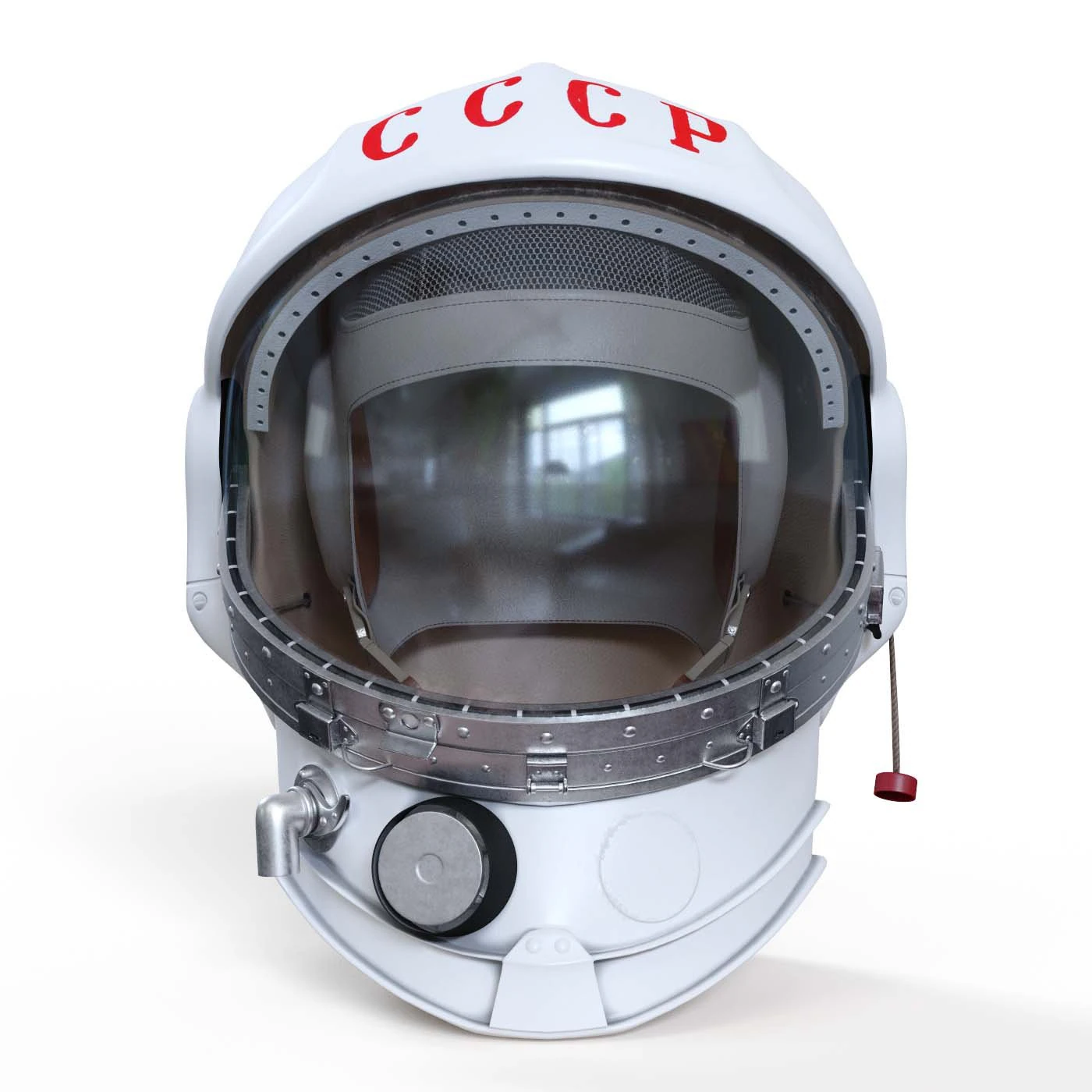 Soviet cosmonaut helmet 3D Model .c4d .max .obj .3ds .fbx .stl .blend