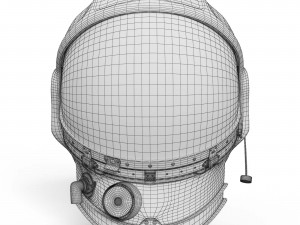 Soviet cosmonaut helmet Model 3D