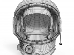Soviet cosmonaut helmet Model 3D