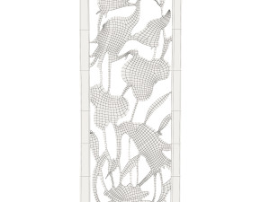 Wood panel heron 3D मॉडल