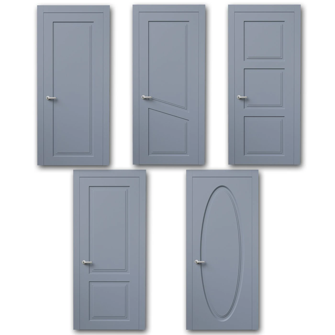 Modern doors 3D Model .c4d .max .obj .3ds .fbx .stl .blend 