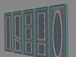 Modern doors 3D Model