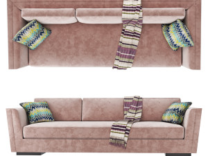 Holly Hunt Flaire Sofa 3D Model