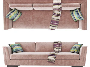 Холли Хант Флер Диван 3D Модель