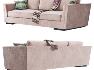 Holly Hunt Flaire Sofa 3D Модель