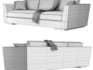 Holly Hunt Flaire Sofa 3D Модель