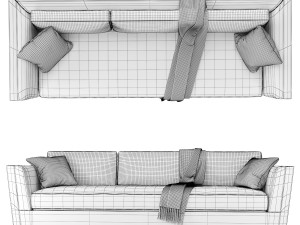 Holly Hunt Flaire Sofa 3D Модель