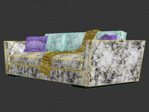Holly Hunt Flaire Sofa 3D Модель