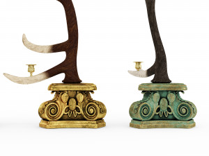 Emblems and horns Modèle 3D