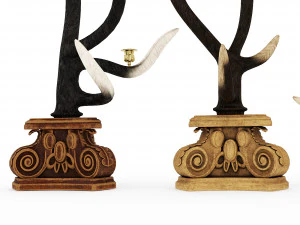 Emblems and horns 3D Model