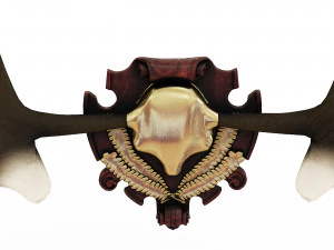 Emblems and horns 3D Model