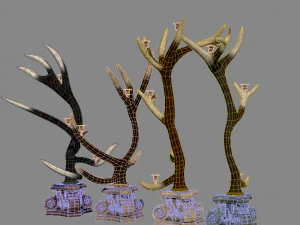 Emblems and horns 3D Model