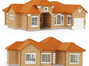 Dom prywatny 2 Model 3D