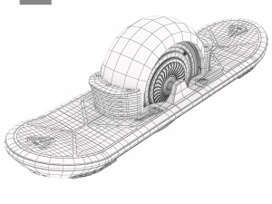 Hoverboard GeoBlade 500 3D Model