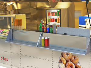 Airstream food truck Model 3D
