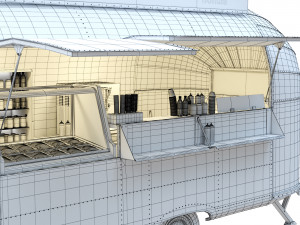 Airstream food truck Model 3D