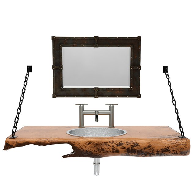 Industrial Furniture for a bathroom 3D मॉडल .c4d .max .obj .3ds .fbx .stl .blend 