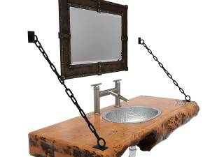 Industrial Furniture for a bathroom 3D मॉडल