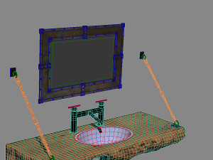 Industrial Furniture for a bathroom 3D मॉडल
