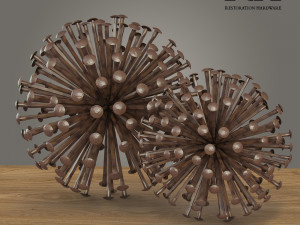 Iron Nail Sphere 3D 모델