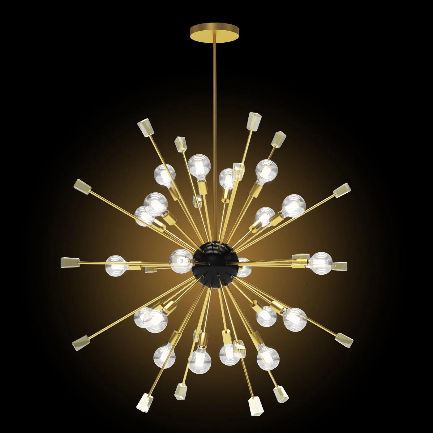 Chandelier Italian Starburst RH 3D Model .c4d .max .obj .3ds .fbx .stl .blend 